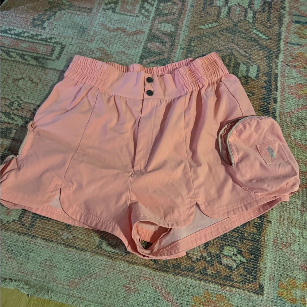 FP movement pink shorts with bubble pockets